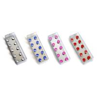 Magnete mit Strass Diamanten, 10er Set, DIAMONDS, BLAU, KLAR, PINK oder ROT Magnete mit Strass Diamanten, 10er Set, DIAMONDS, BLAU, KLAR, PINK oder ROT