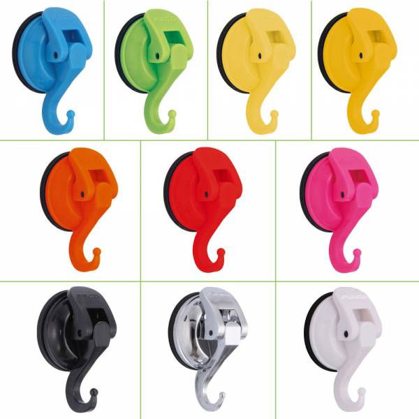 Super starke Saugnapfhaken mit 4-kg-Haltekraft für Bad und Küche in vielen Farben, Durchmesser47 mm