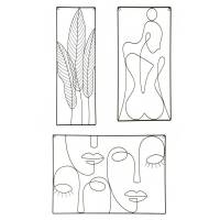 Wanddeko aus Metall, verschiedene Designs Wanddeko aus Metall, verschiedene Designs