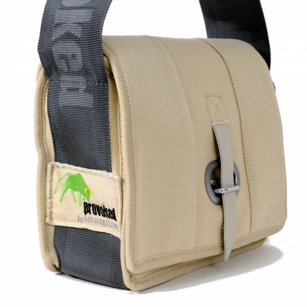 HAB & GUT (E402V) Messenger Bag Mini-PROVOKED, aus Segeltuch mit Verschlusslasche oder Klettbandvers