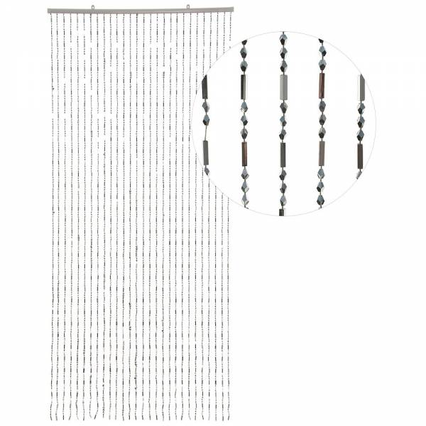 Türvorhang GLITZER, CHROM, Kunststoff, 90 x 200 cm