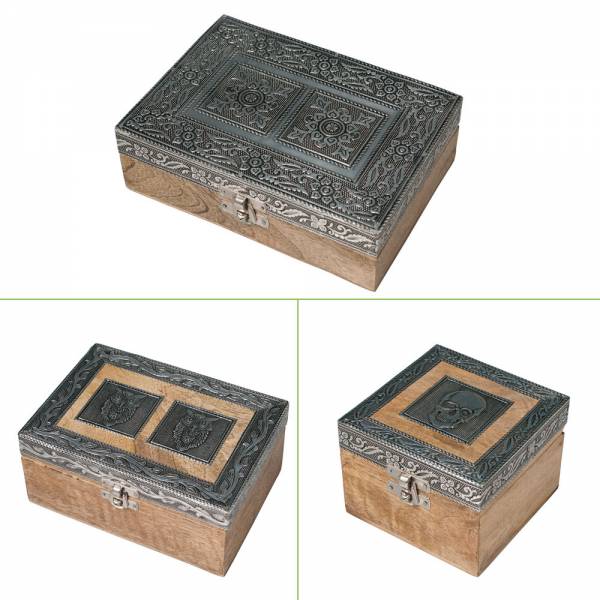 Schmuckbox Holz, verschiedene Designs