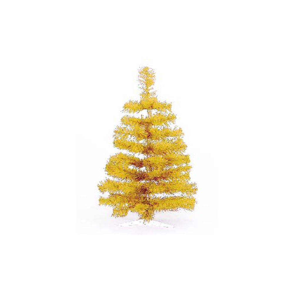Baumwollstoff-Merry Trees-bunte Tannen auf grün-Metallic Golddruck-Weihnachten 
